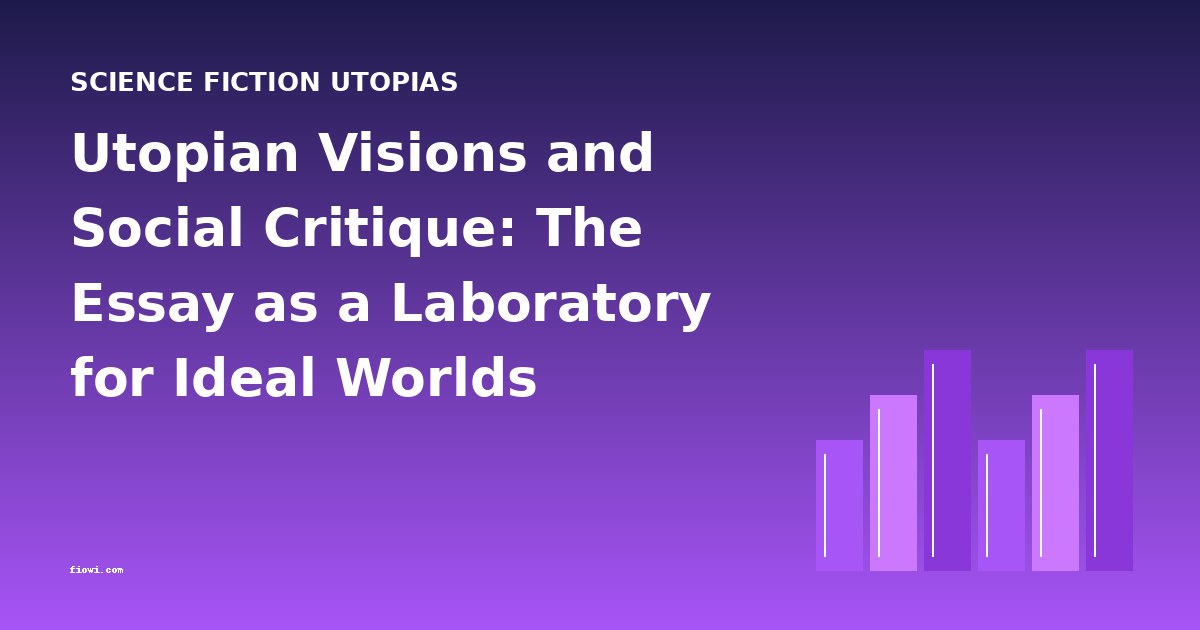 Utopian Visions and Social Critique: The Essay as a Laboratory for Ideal Worlds