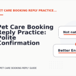 Pet Care Booking Reply Practice: Polite Confirmation Examples