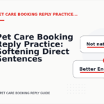 Pet Care Booking Reply Practice: Softening Direct Sentences