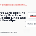 Pet Care Booking Reply Practice: Closing Lines and Follow-Ups